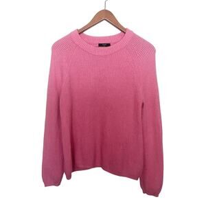 T Tahari Pink Knit Crew Neck Long Sleeve Sweater Women’s Size Small